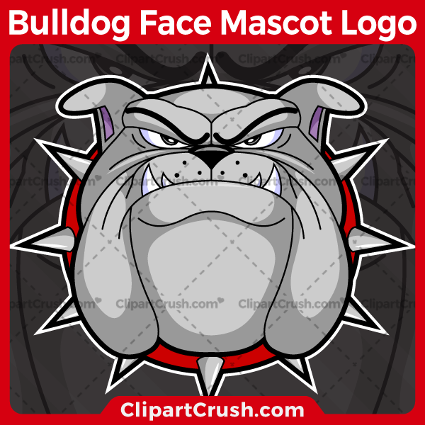 bulldog head clipart