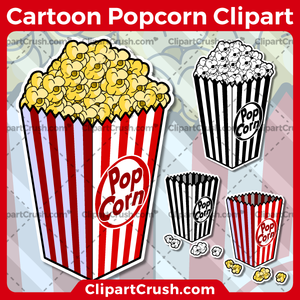 Vector SVG PNG Popcorn clipart for teachers, school, kids, businesses or anyone that needs a cool Popcorn for their projects. Black & white Popcorn vector line art included. Great for logos, icons, curriculum.