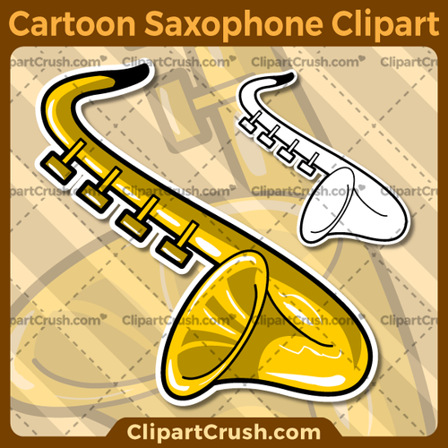 Vector SVG PNG Saxophone clipart for teachers, school, kids, businesses or anyone that needs a cool saxophone for their projects. Black & white Saxophone vector line art included. Great for logos, icons, curriculum.