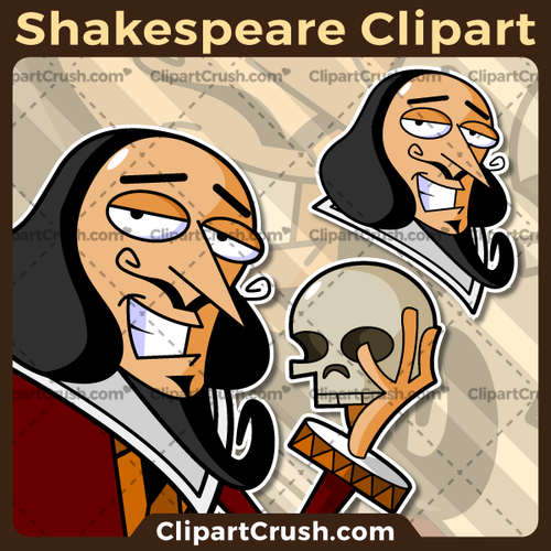 Vector SVG PNG Shakespeare clipart for teachers, school, kids, businesses or anyone that needs a cool Shakespeare for their projects. Black & white Shakespeare vector line art included. Great for logos, icons, curriculum.