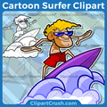 Vector SVG PNG Surfer clipart for teachers, school, kids, businesses or anyone that needs a cool Surfer for their projects. Black & white Surfer vector line art included. Great for logos, icons, curriculum.